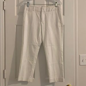 NWT Banana Republic cropped pants, size 4P, white